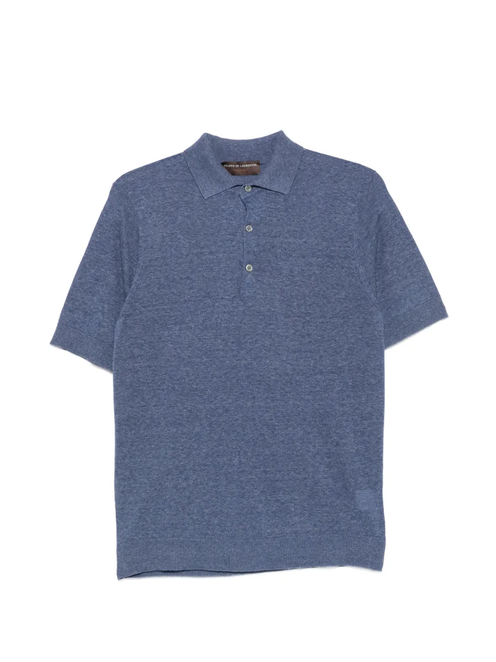 Filippo De Laurentiis short-sleeve knitted polo shirt - Blu