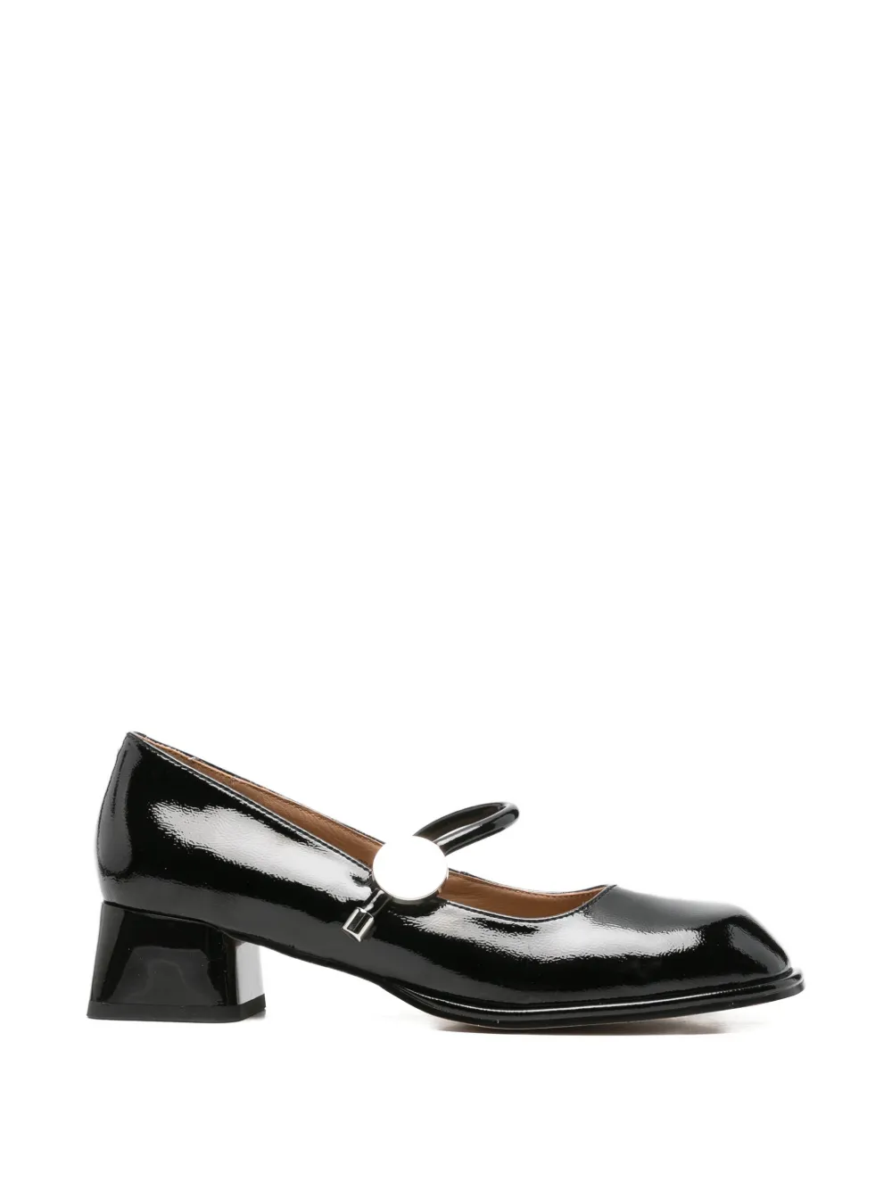 LINDA BAUMANN patent-finish pumps Zwart