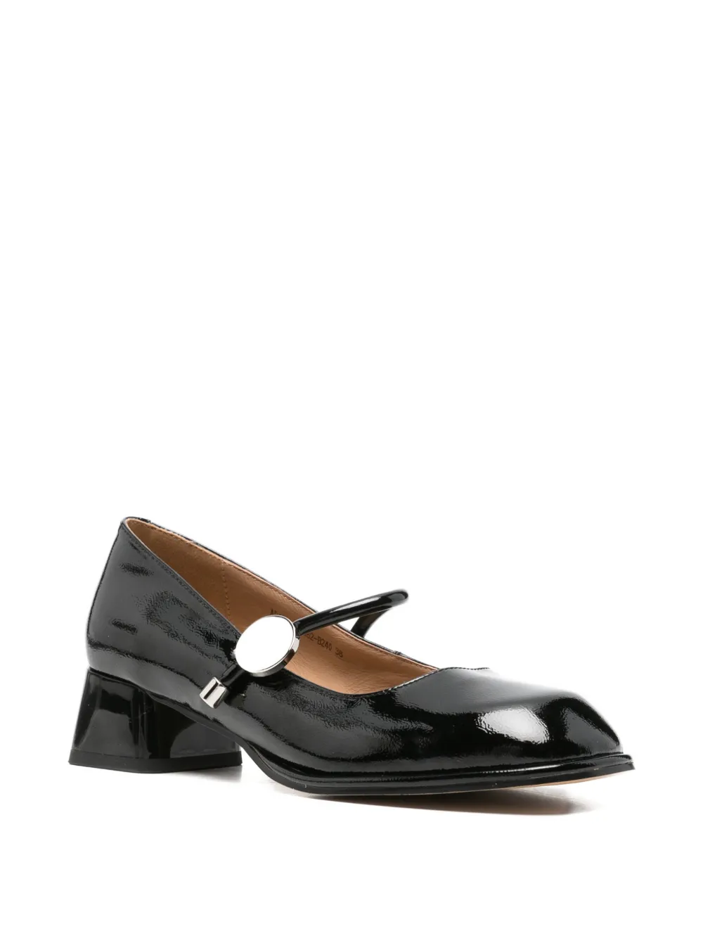 LINDA BAUMANN patent-finish pumps Zwart