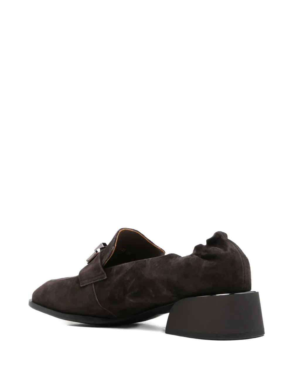 LINDA BAUMANN buckle-detail elasticated-heel loafers Bruin