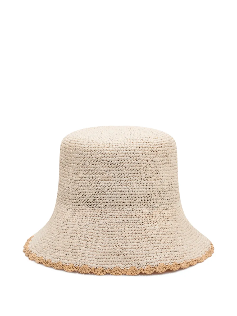 AMOR Y MEZCAL Sierra woven-straw bucket hat - Toni neutri