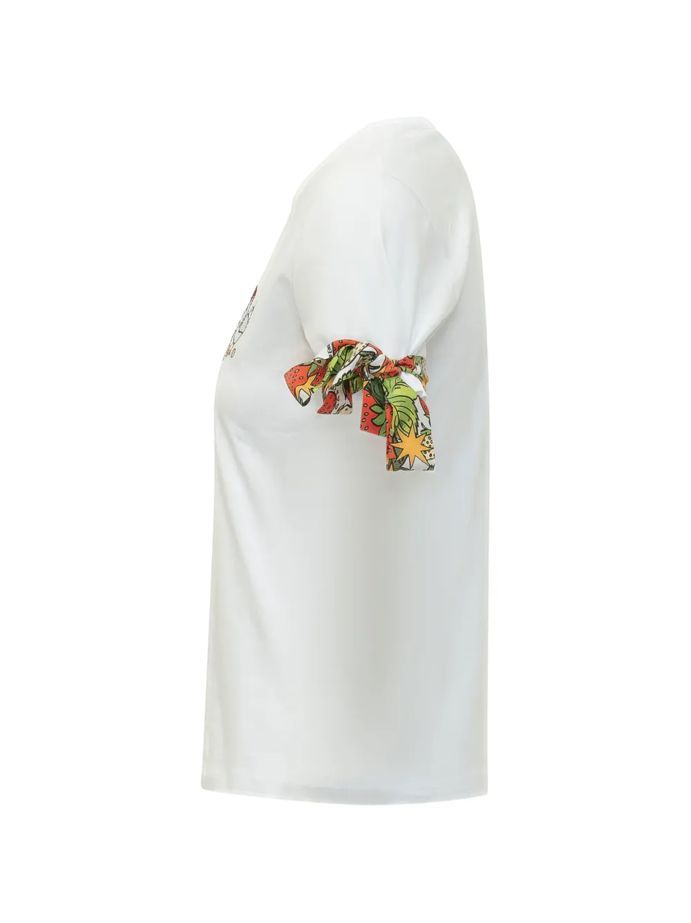 alessandro enriquez T-shirt met geborduurd strikdetail Wit