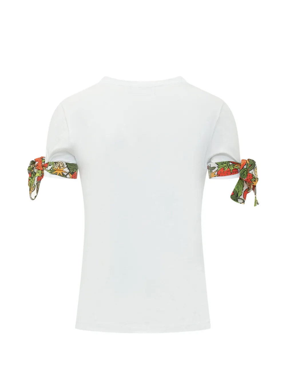 alessandro enriquez T-shirt met geborduurd strikdetail Wit