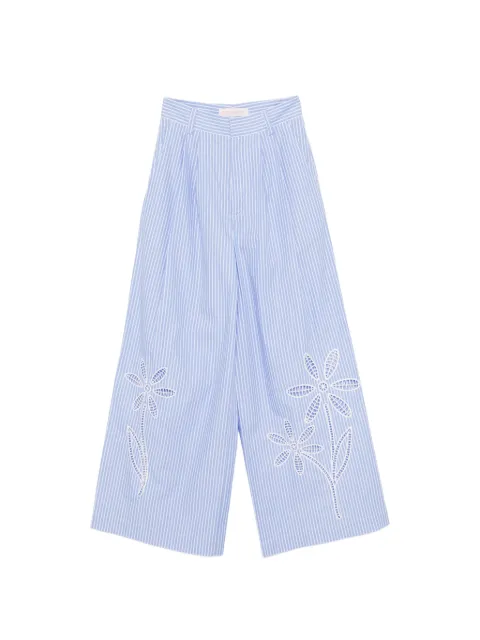Mira Mikati striped trousers