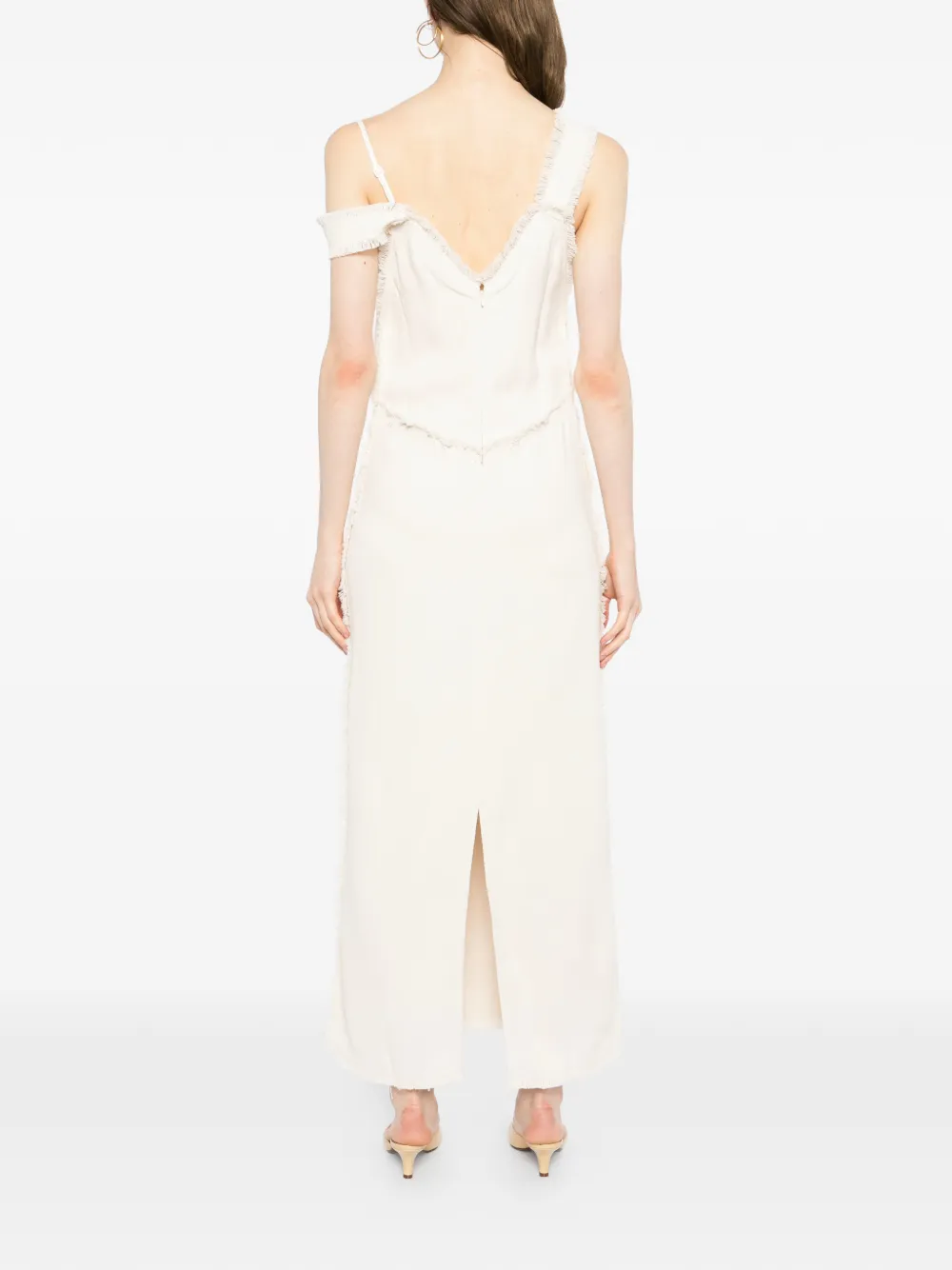 TOTEME Maxi-jurk met V-hals Beige