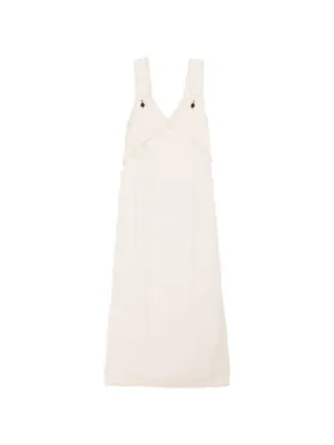 Reformation Vea Midi Dress | Black | FARFETCH CA