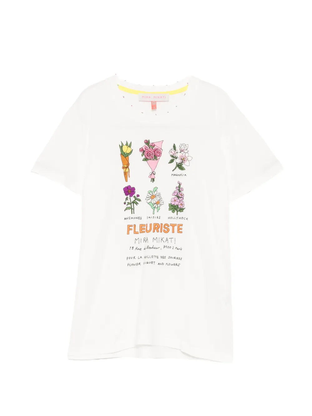 Mira Mikati floral-print T-shirt - Bianco