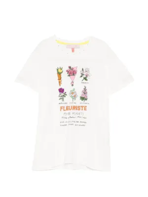 MIRAMIKATI Tシャツ Mira Mikati Embroidered T-Shirt | White | FARFETCH