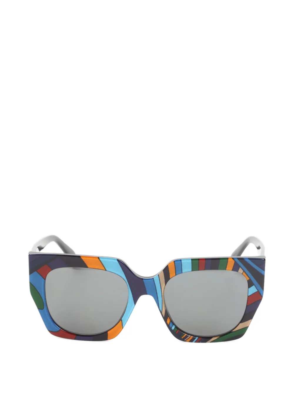 PUCCI geometric-frame sunglasses - Blu