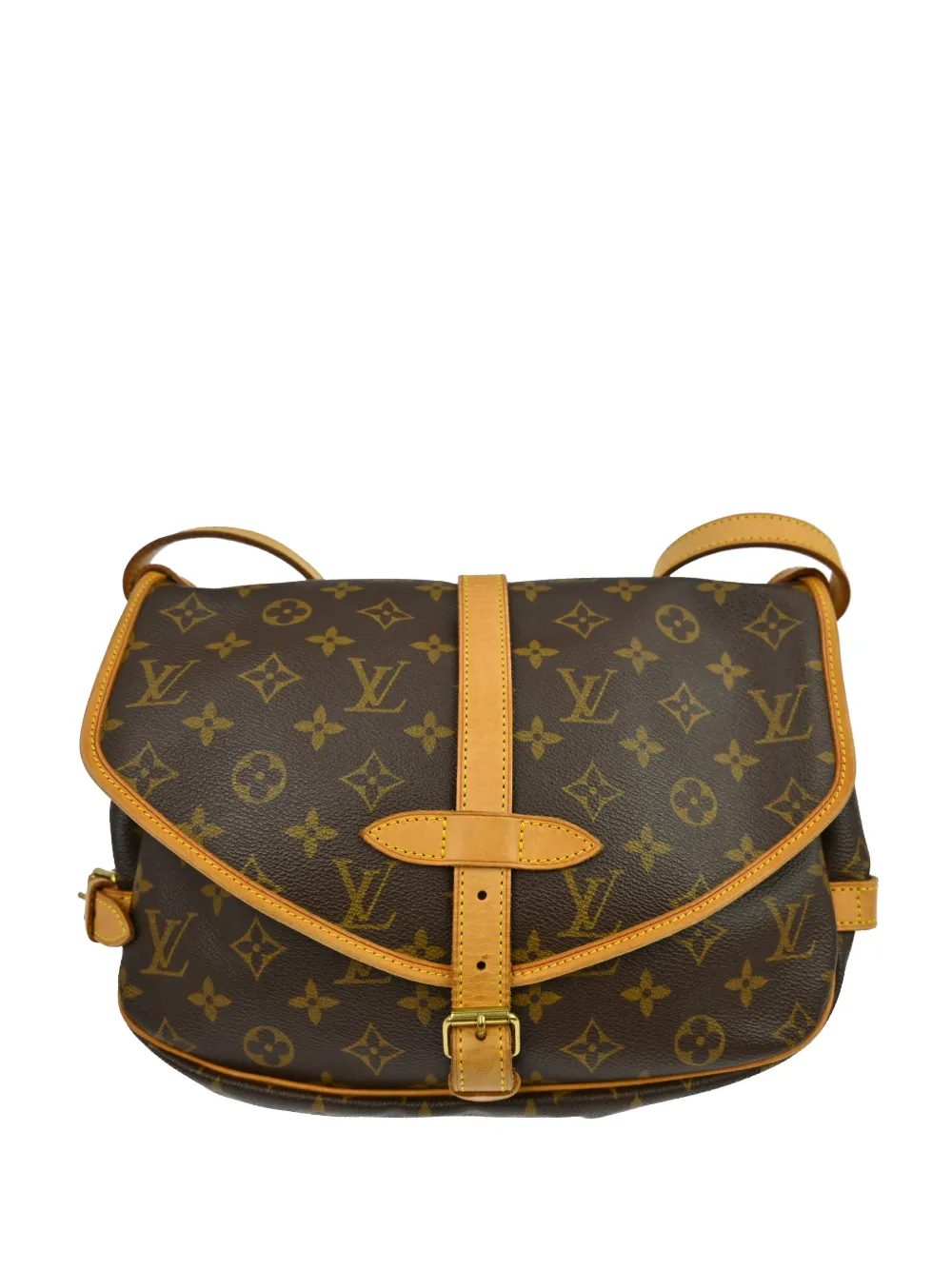 Louis Vuitton Pre-Owned 2004 30 Monogram Saumur messenger bag - Marrone