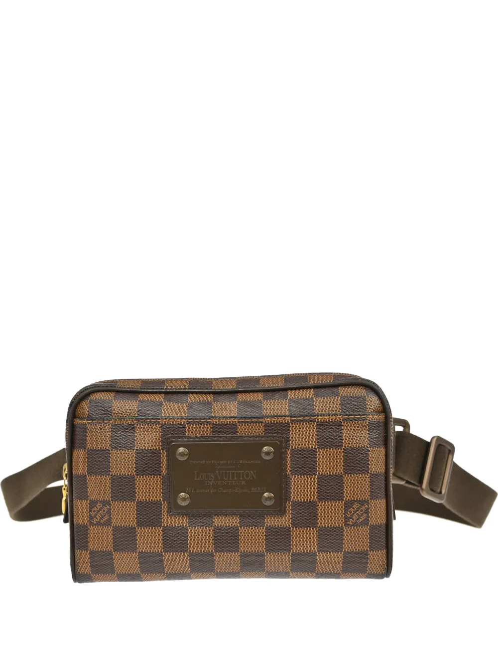Louis Vuitton Pre-Owned 2012 Damier Ebene Brooklyn belt bag - Marrone
