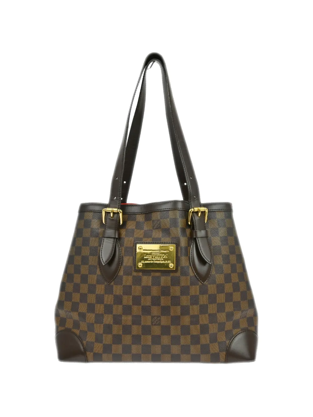Louis Vuitton Pre-Owned 2007 MM Hampstead Damier shoulder bag - Marrone