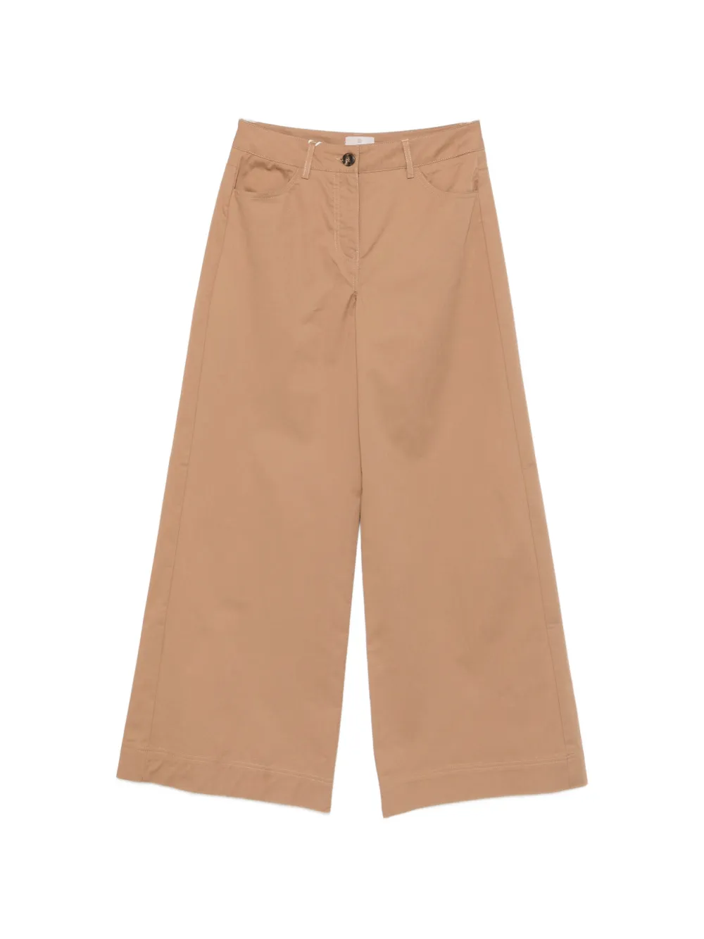 Marella belt-loops trousers - Marrone