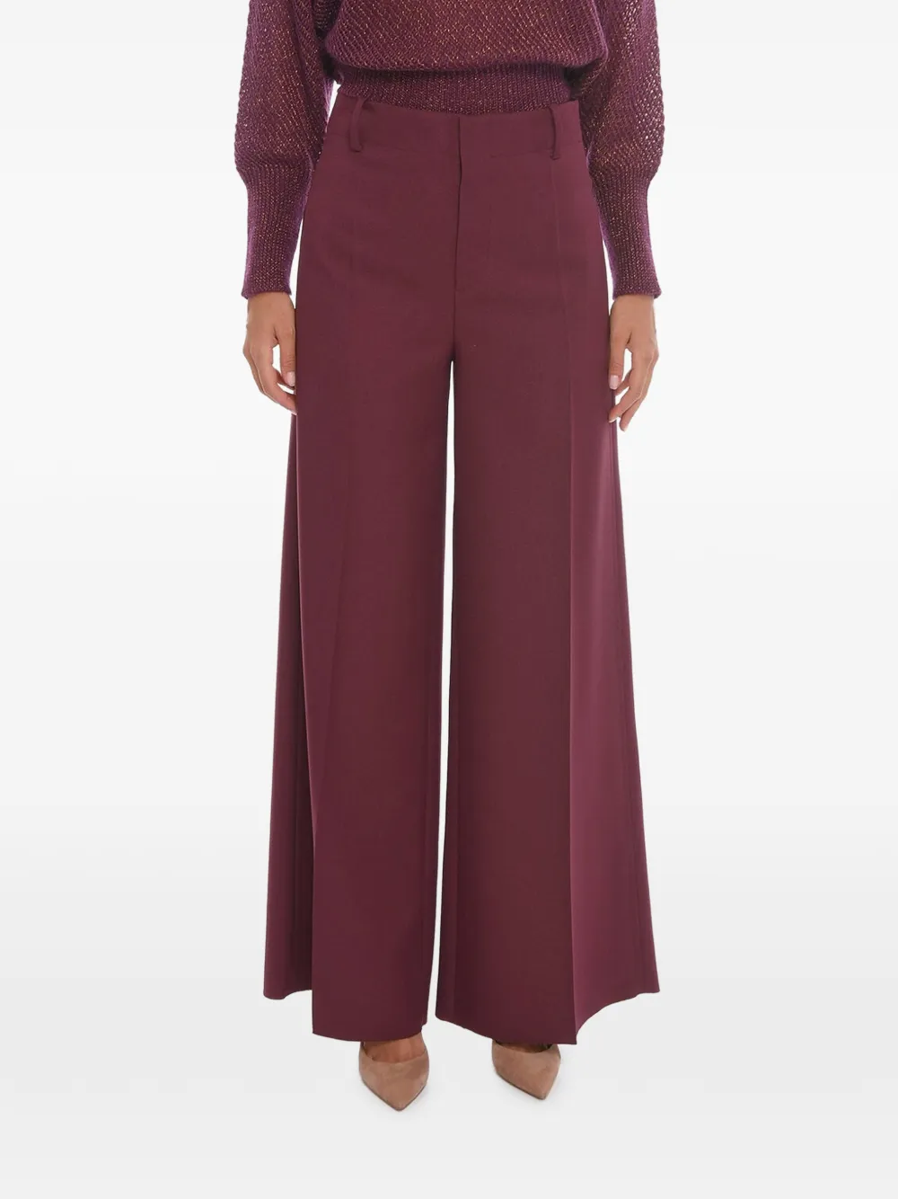 SUPER BLOND pleated palazzo pants