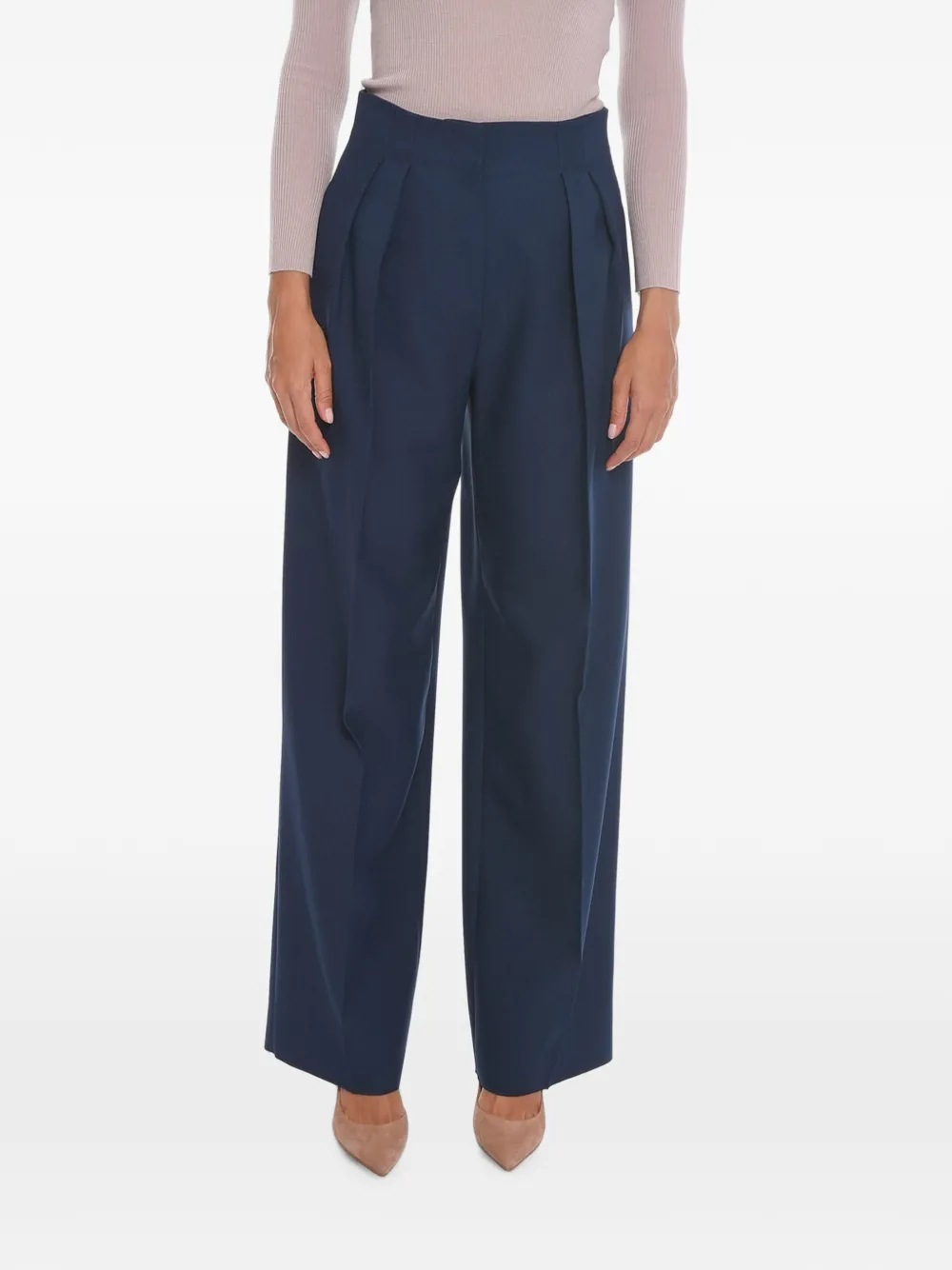 SUPER BLOND pleated tailored trousers