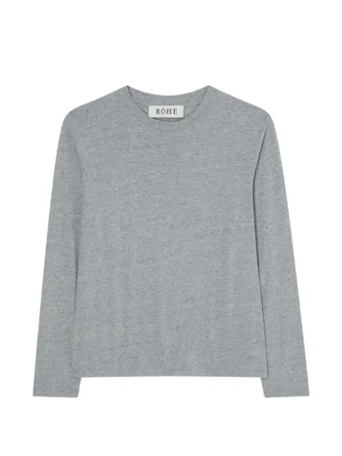 Róhe playera manga larga con efecto melange