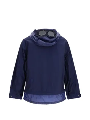C.P. Company Flatt Nylon Goggle Jacket | Blue | FARFETCH C.P. Company Flatt Nylon Goggle Jacket | Blue | FARFETCH