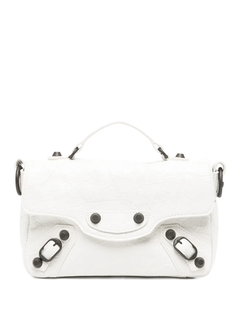 Balenciaga Borsa tote Nano in pelle - Bianco