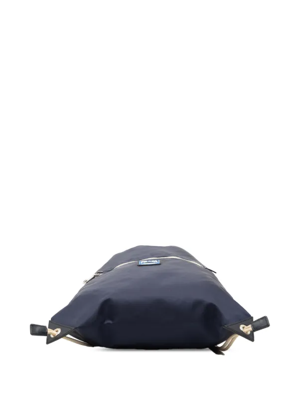Pre-Loved Prada Tessuto Drawstring Backpack Prada Tessuto Nylon Drawstring Backpack (Authentic Pre-Owned  main image 3