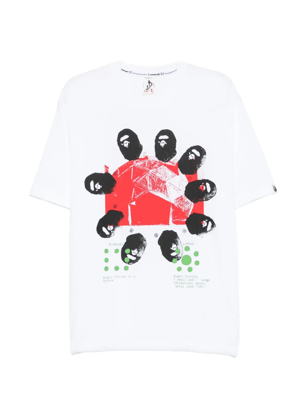 A BATHING APE® x Kazuki Kuraish graphic-print T-shirt - Bianco