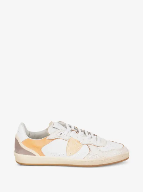 Philippe Model Paris panelled crackle-effect sneakers