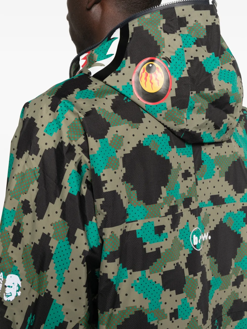 A BATHING APE® x Kazuki Kuraishi long-sleeves Jacket | Green