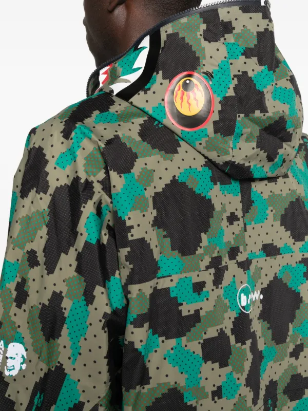 A BATHING APE® x Kazuki Kuraishi long-sleeves Jacket | Green