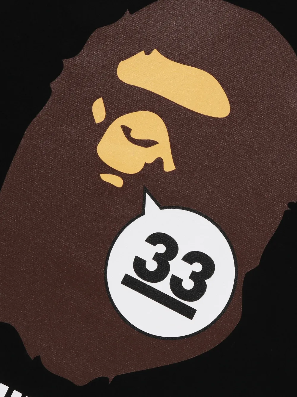A BATHING APE T-shirt met korte mouwen Zwart