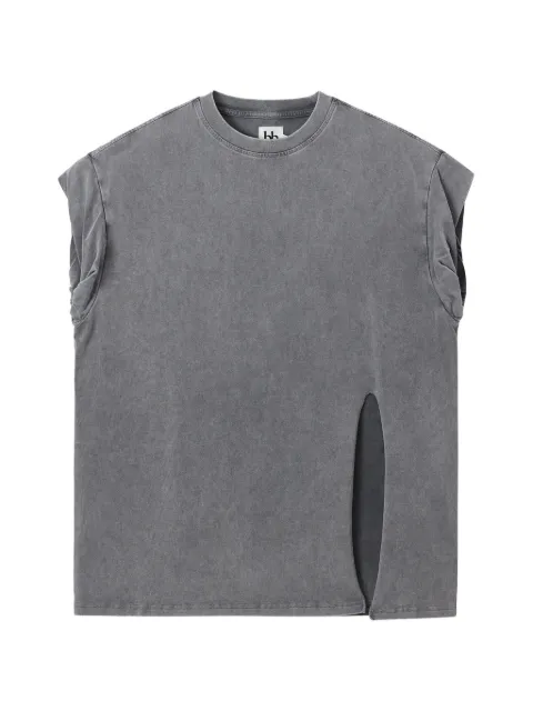 b+ab side-slit sleeveless T-shirt
