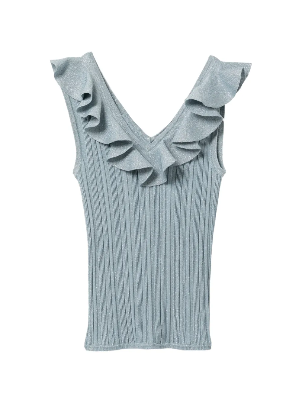 ZIMMERMANN Top a coste con ruches - Blu