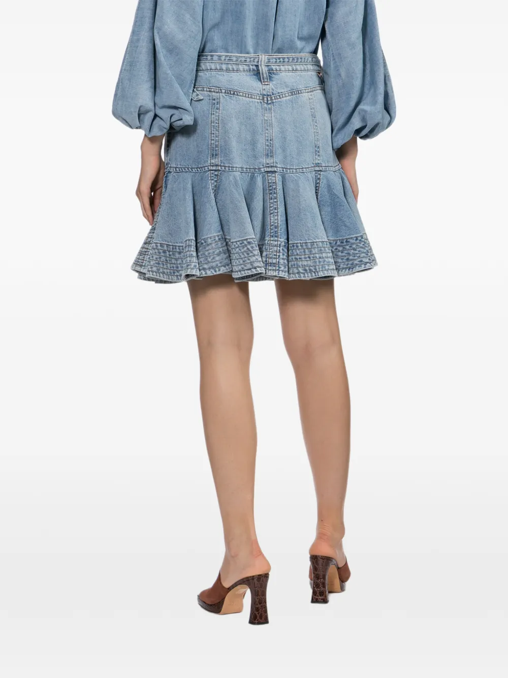 ZIMMERMANN Rok met ruches Blauw
