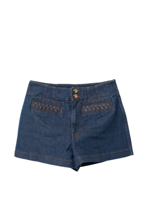 ZIMMERMANN braided-trim denim shorts