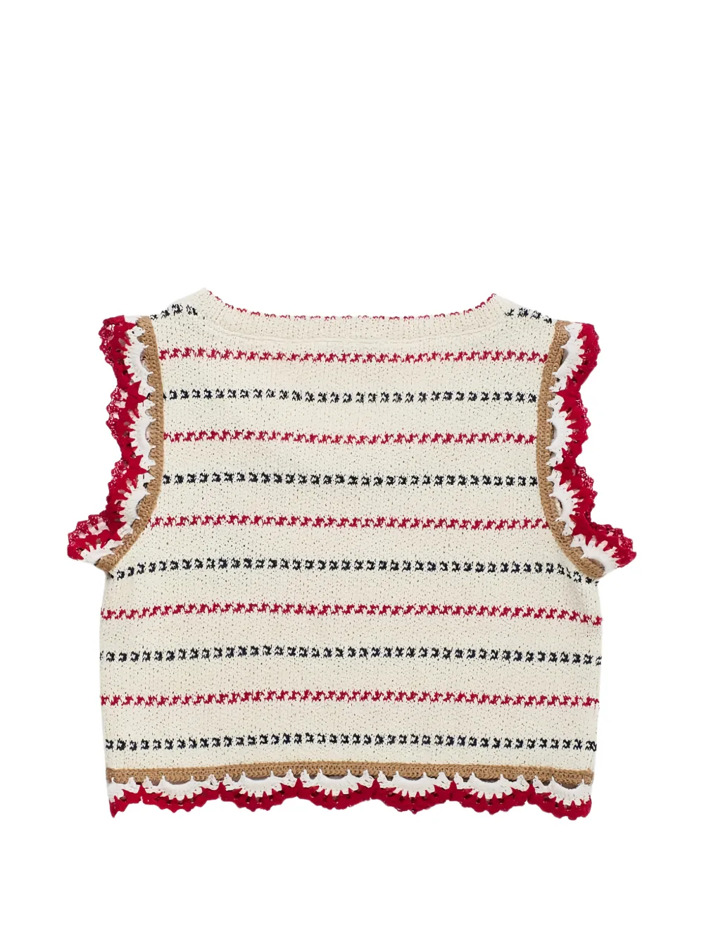 MAISON MANGOSTAN KIDS Barcos gebreide top Beige