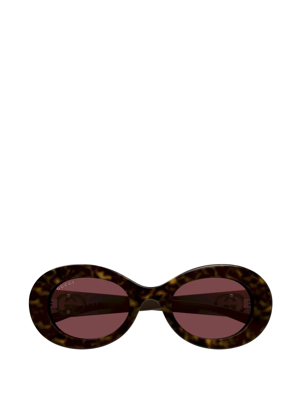 Gucci Eyewear oval-frame sunglasses - Marrone