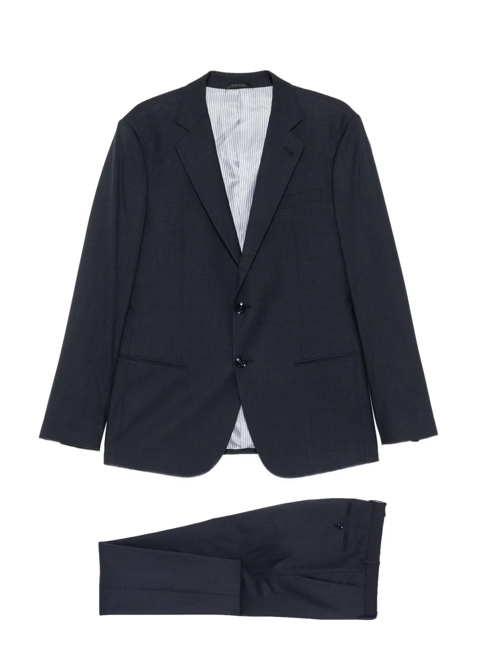 Giorgio Armani single-breasted notch-lapel suit - Blu