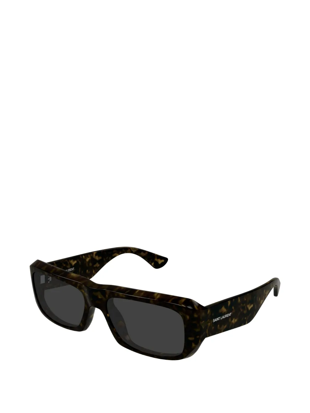 Saint Laurent Eyewear Zonnebril met rechthoekig montuur Bruin