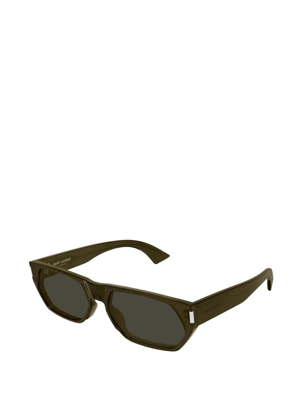 Saint Laurent Eyewear SL898 zonnebril met geometrisch montuur Groen