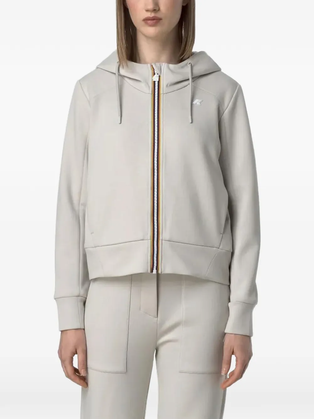 K-Way Divine Light zip-up hoodie - Toni neutri