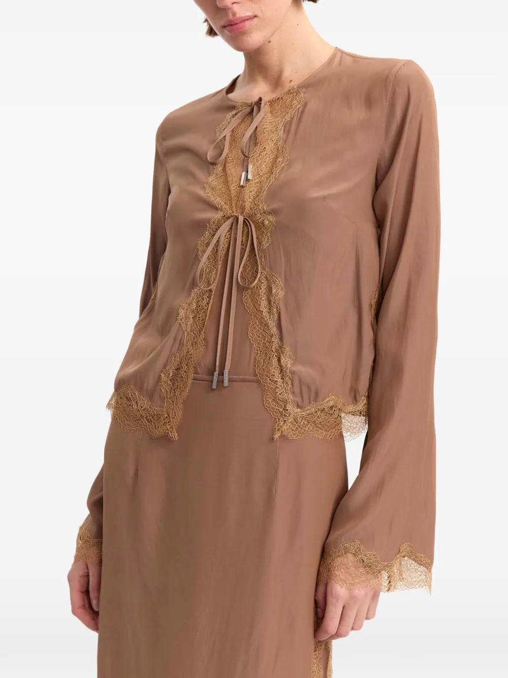 16Arlington Filipa Cardigan in Brown, view 5
