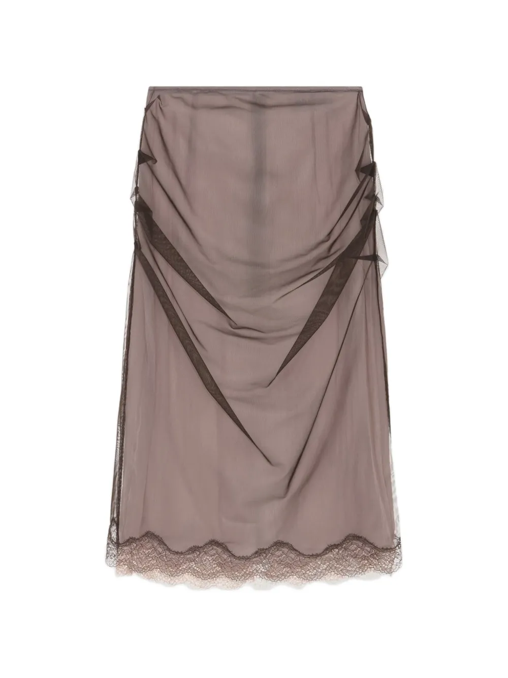 16Arlington Hedda midi skirt - Marrone