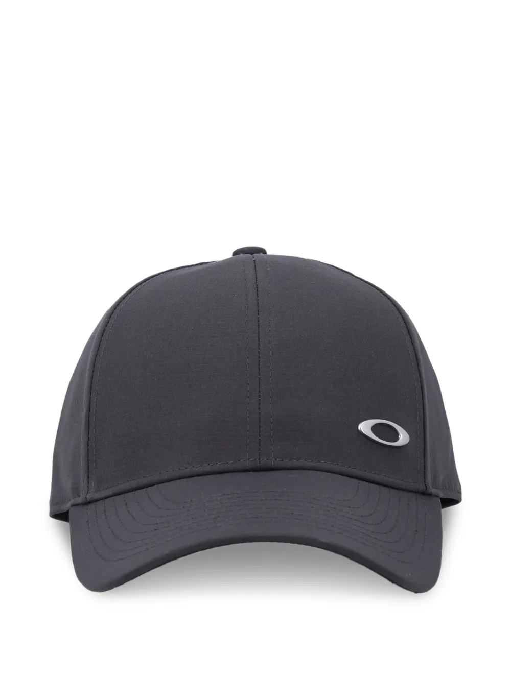 Oakley logo-plaque baseball cap - Grigio