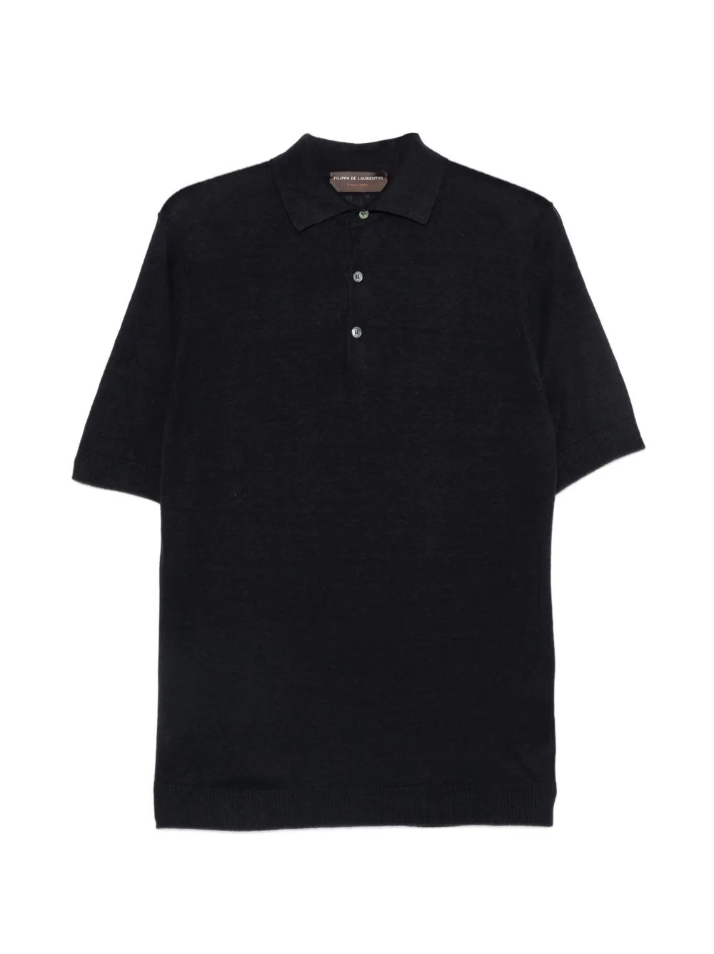 Filippo De Laurentiis contrast-stitch polo shirt - Blu