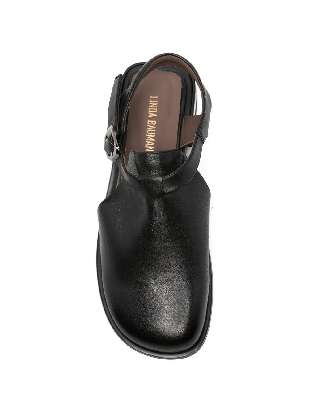 LINDA BAUMANN buckle-fastening flat pumps Zwart