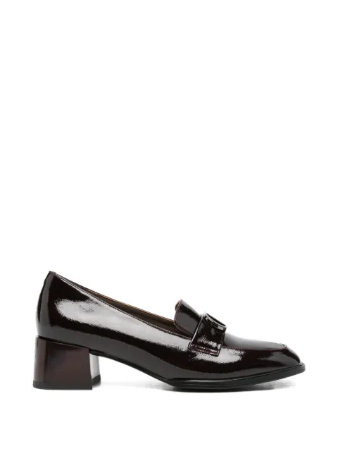 LINDA BAUMANN escarpins en cuir verni à plaque logo