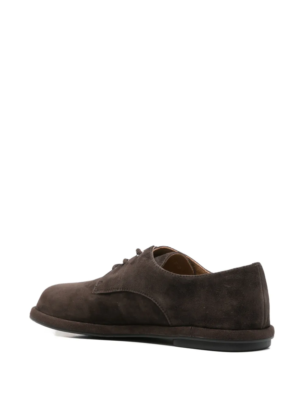 LINDA BAUMANN Derby suède veterschoenen Bruin