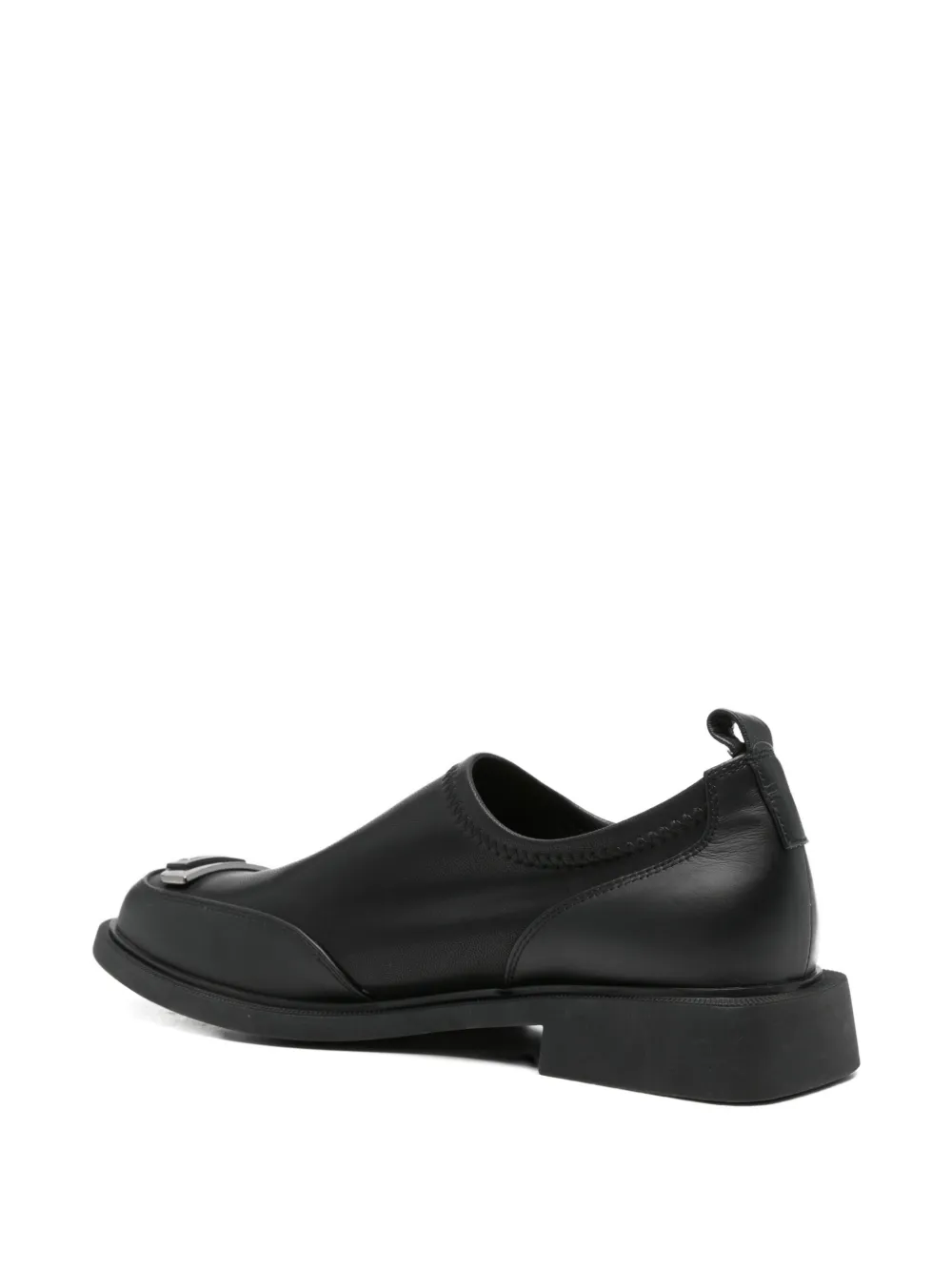 LINDA BAUMANN Loafers met logoplakkaat Zwart
