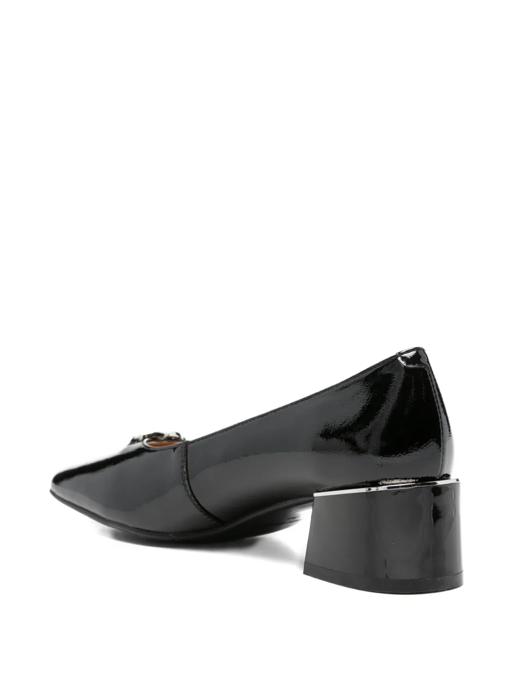 LINDA BAUMANN Pumps met logoplakkaat Zwart