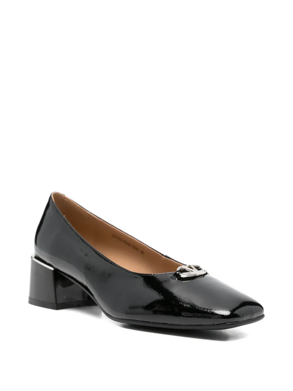 LINDA BAUMANN Pumps met logoplakkaat Zwart