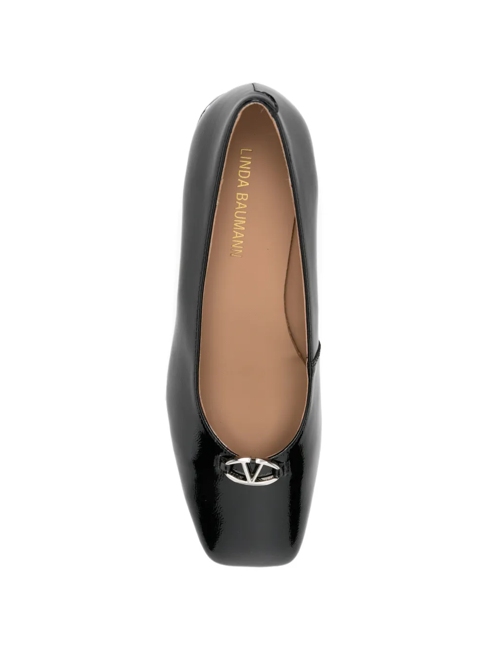 LINDA BAUMANN Pumps met logoplakkaat Zwart