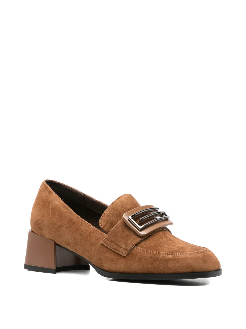 LINDA BAUMANN suede pumps Bruin